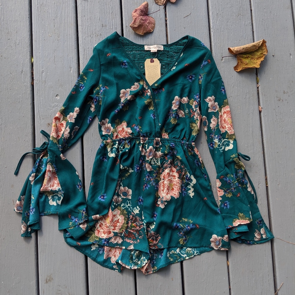 NWT Beautiful Floral Romper